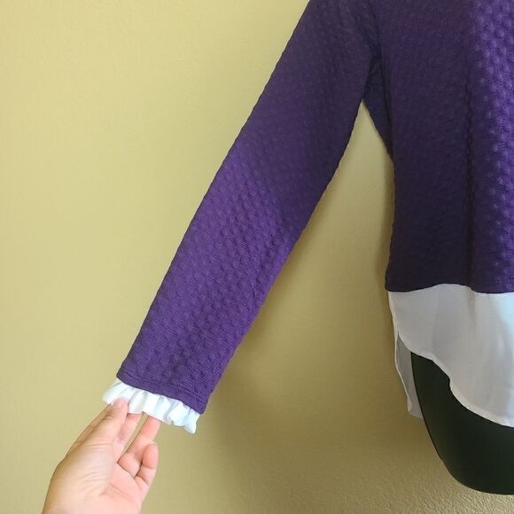 Elle Long Sleeve Mixed Shirt - Picture 2 of 8